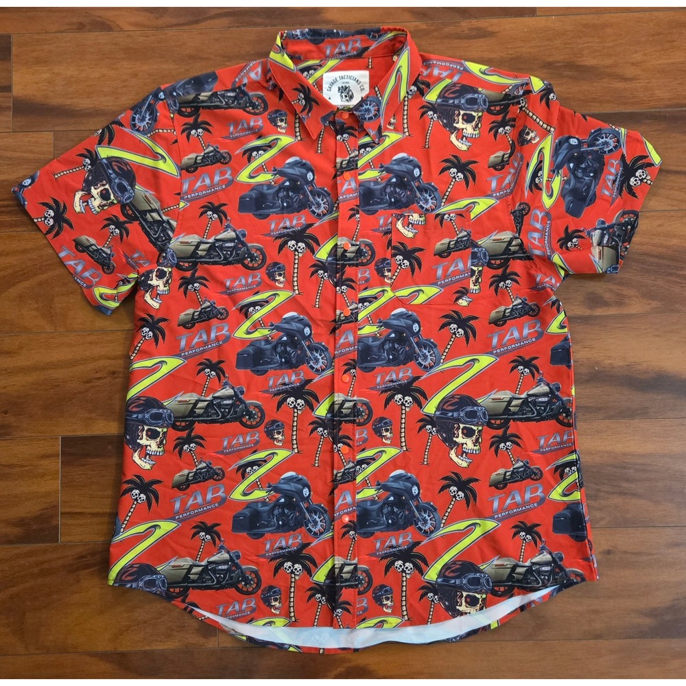 Savage Tacticians Co Mens XL SAV TAC Performance Button Up RALLY Shirt
